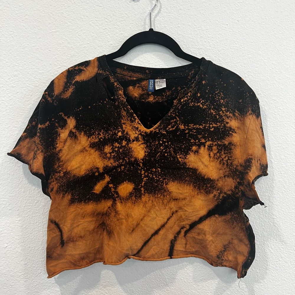 HAND BLEACHED CROP TOP